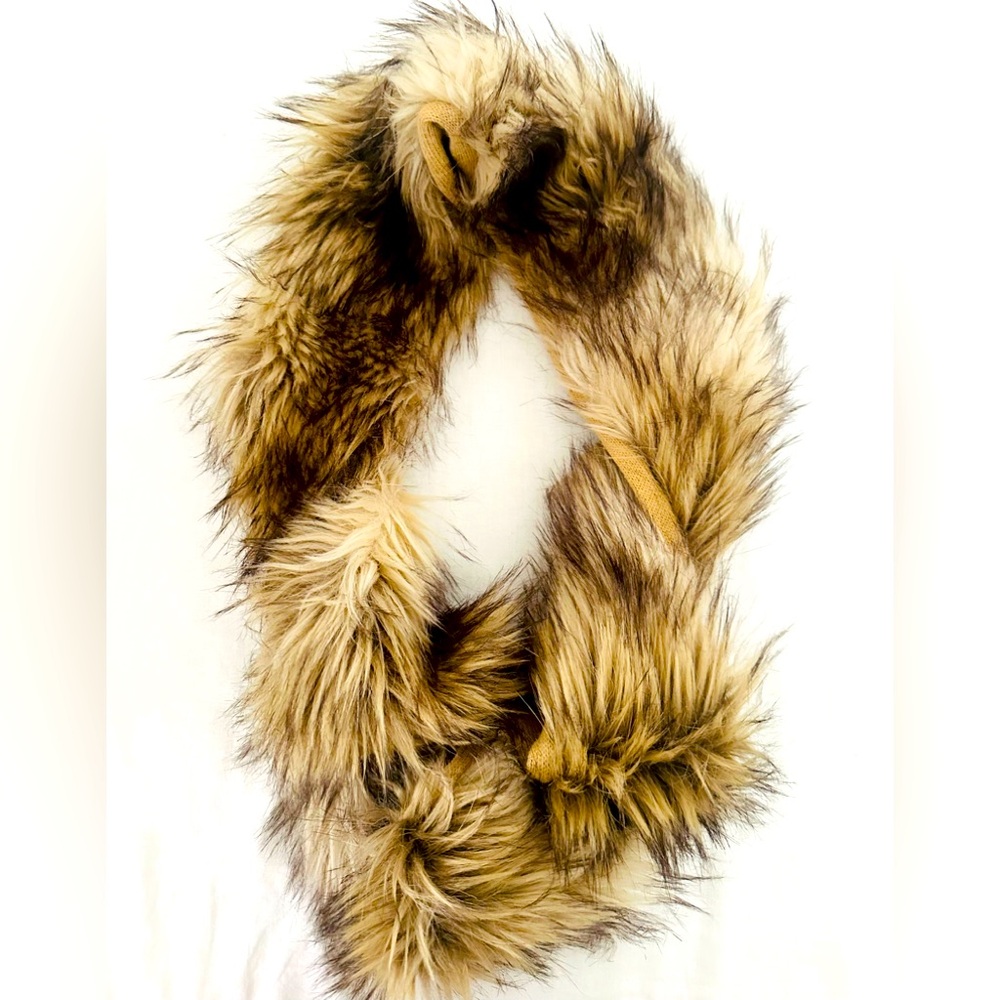 Juicy Couture Fur & Knit Infinity Loop Scarf